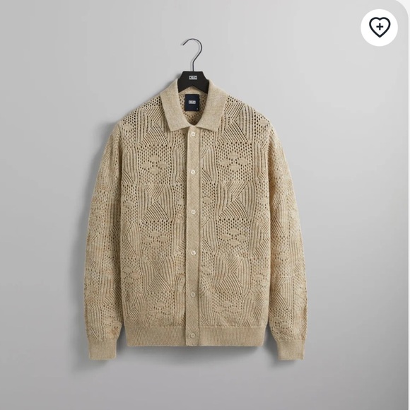 KITH TILDEN CROCHET BUTTONDOWN-BIRCH - Picture 2 of 8